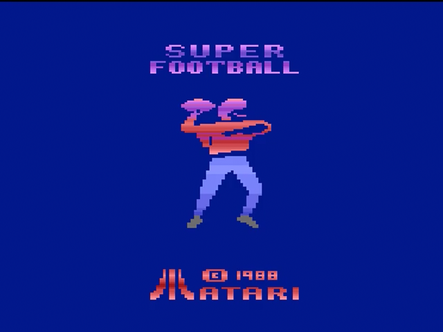 Super Football — Title screen