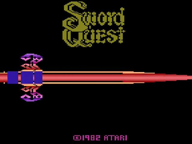 SwordQuest : EarthWorld — Title screen