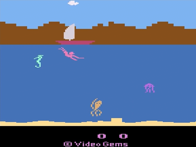 Treasure Below — Title screen