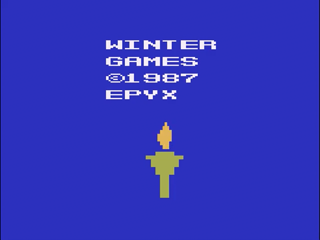 Winter Games — Title screen