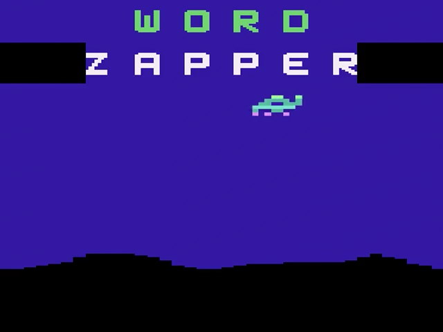 Word Zapper — Title screen