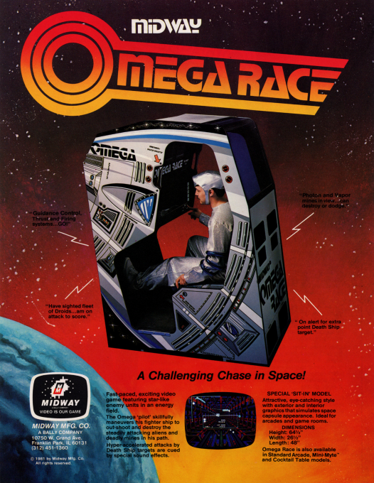 Omega Race — Box back