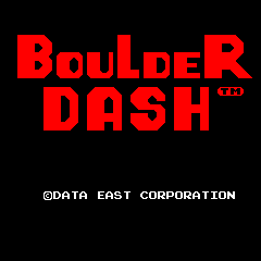 Boulder Dash — Title screen