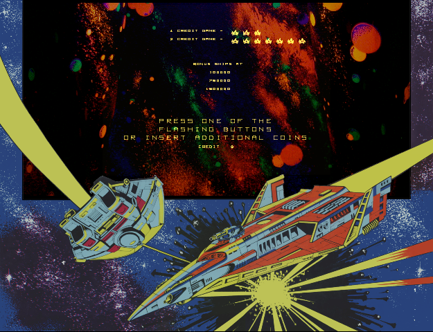 Omega Race — Title screen