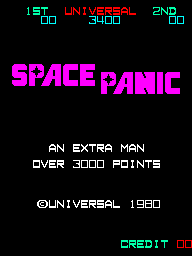 Space Panic — Title screen
