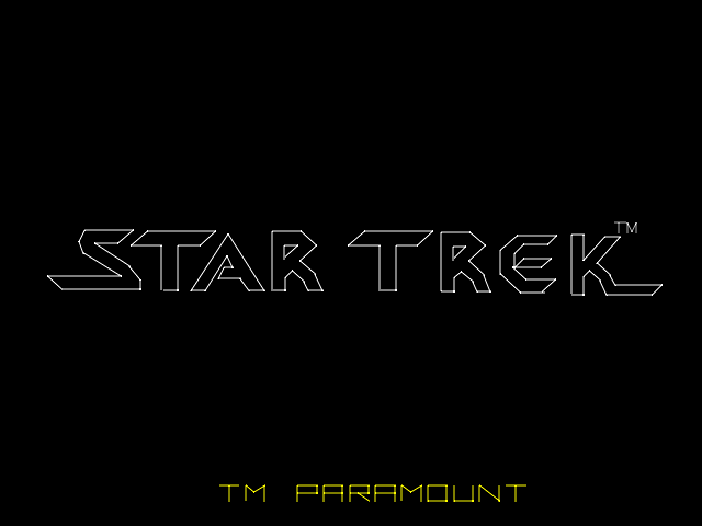 Star Trek : Strategic Operations Simulator — Title screen