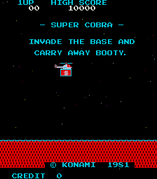 Super Cobra — Title screen