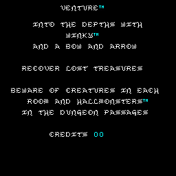 Venture — Title screen