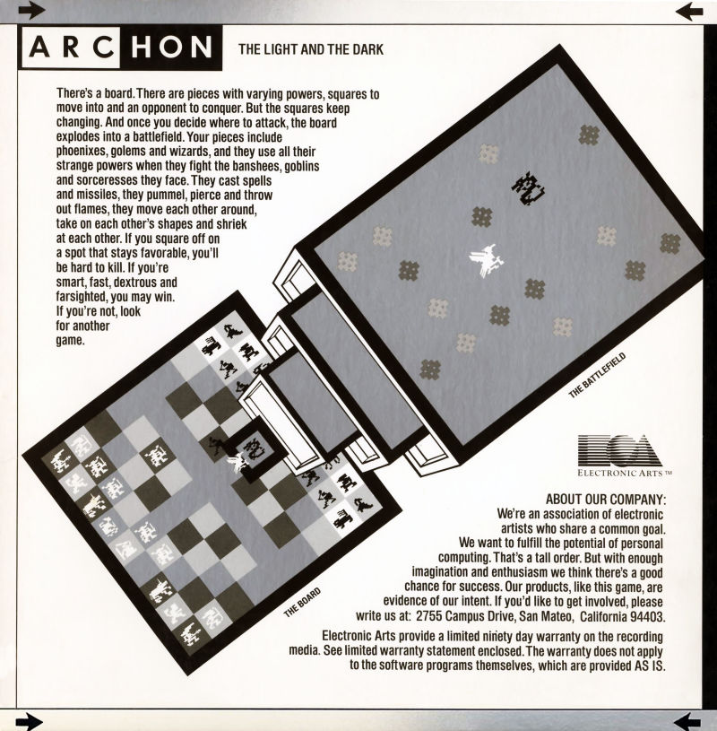 Archon — Box back