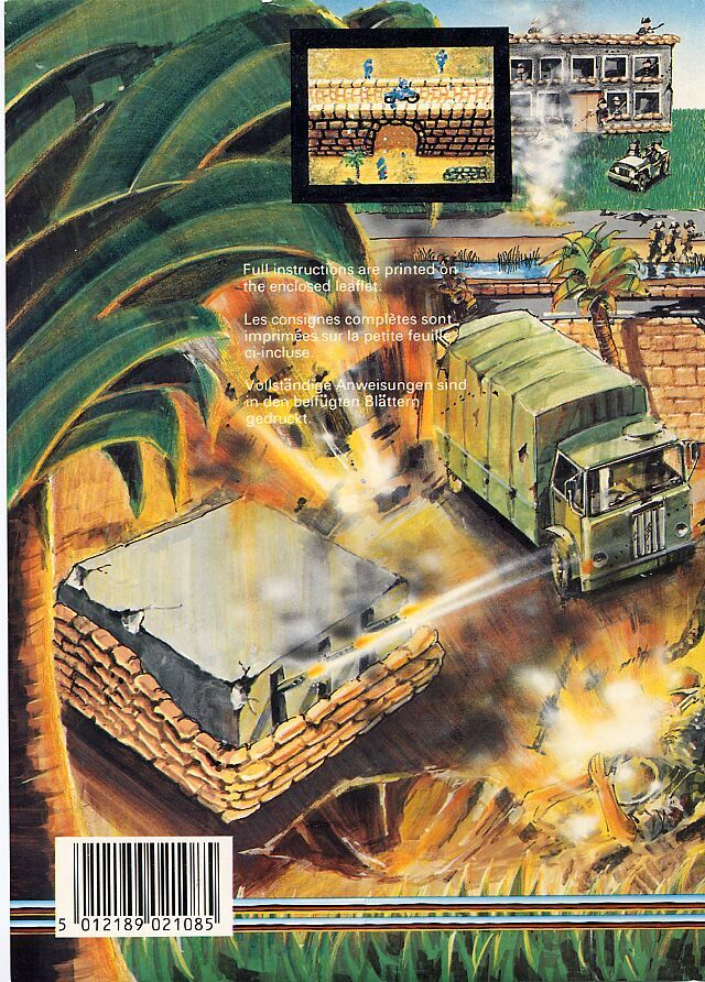Commando — Box back