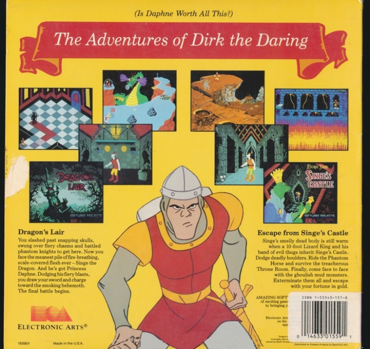 Dragon's Lair — Box back