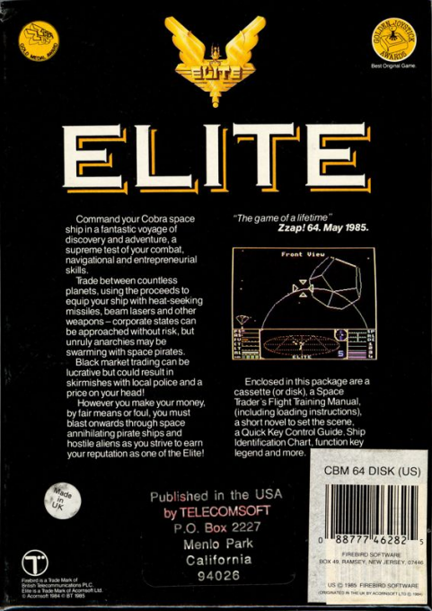 Elite — Box back
