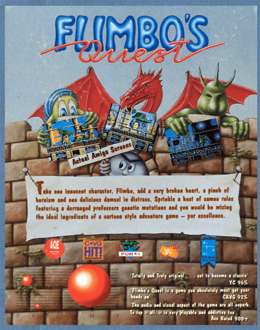 Flimbo's Quest — Box back