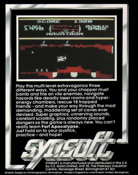 Fort Apocalypse — Box back