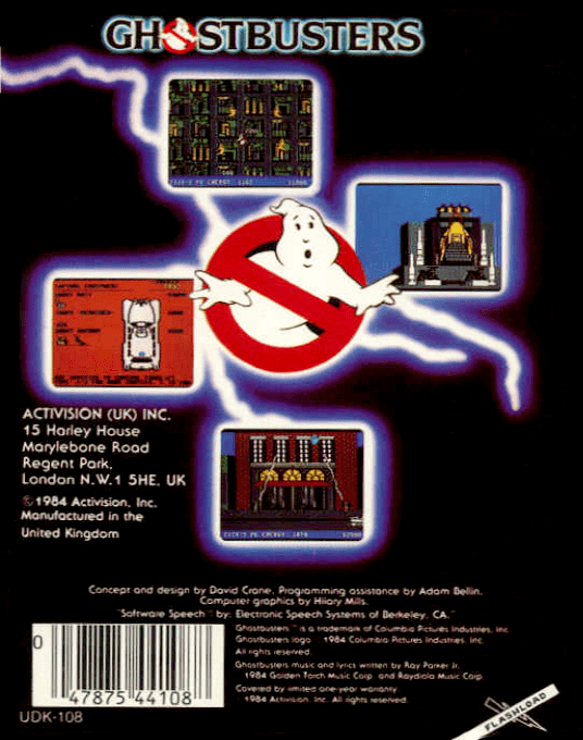 Ghostbusters — Box back