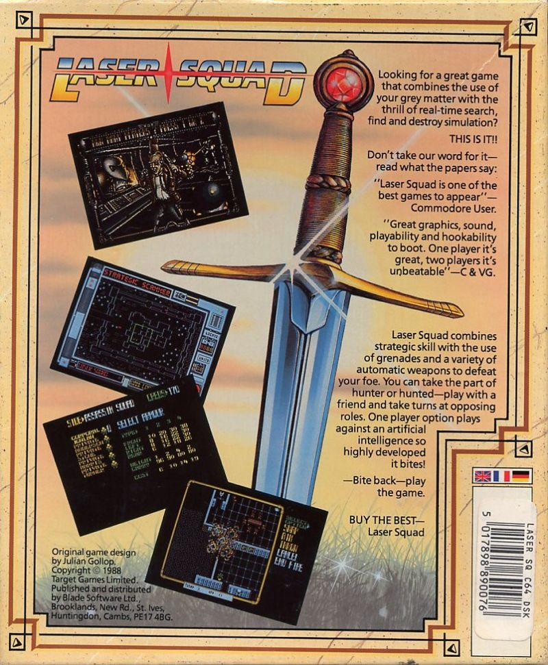 Laser Squad — Box back