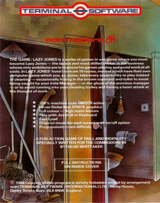 Lazy Jones — Box back