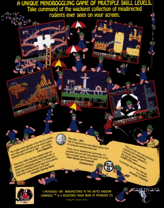 Lemmings — Box back