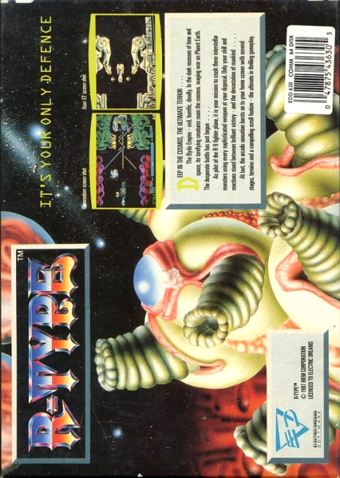 R-Type — Box back