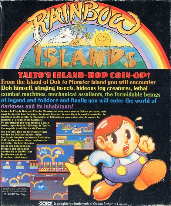 Rainbow Islands — Box back