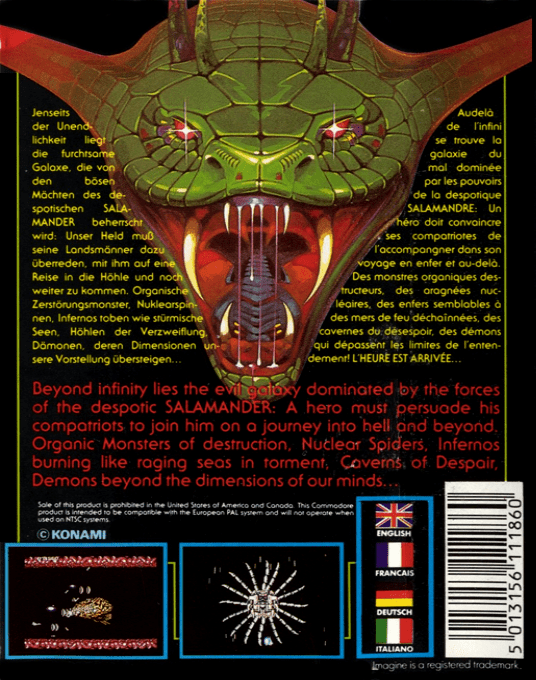Salamander — Box back