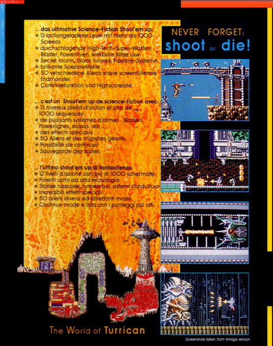 Turrican — Box back