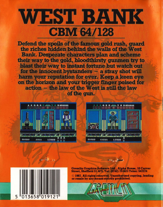 West Bank — Box back