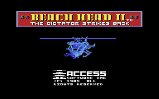 Beach-Head II : The Dictator Strikes Back — Title screen