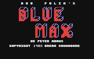 Blue Max — Title screen