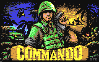 Commando Arcade — Title screen