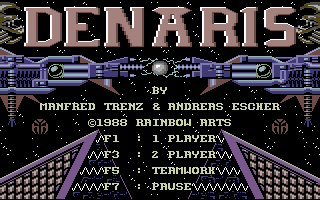 Denaris — Title screen