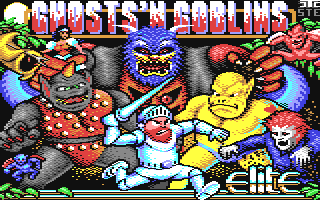 Ghosts'n Goblins Arcade (Homebrew) — Title screen