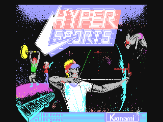 Hyper Sports — Title screen