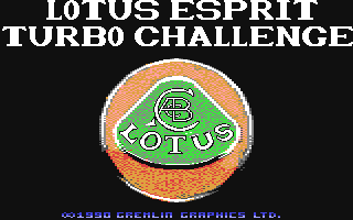 Lotus Esprit Turbo Challenge — Title screen