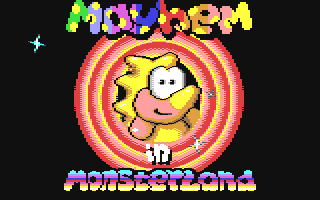 Mayhem in Monsterland — Title screen