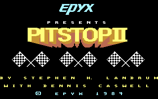 Pitstop II — Title screen