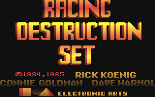 Racing Destruction Set — Title screen