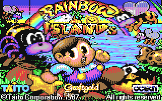 Rainbow Islands — Title screen