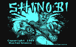 Shinobi — Title screen