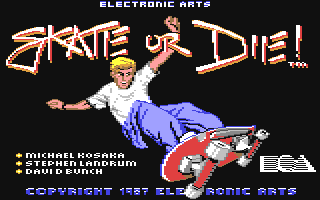 Skate or Die! — Title screen