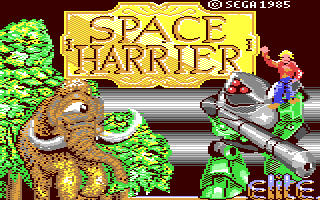 Space Harrier — Title screen