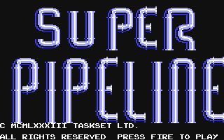 Super Pipeline — Title screen