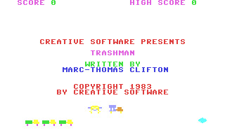 Trashman — Title screen