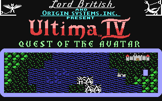 Ultima IV : Quest of the Avatar (Homebrew) — Title screen