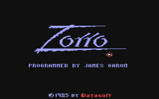 Zorro — Title screen