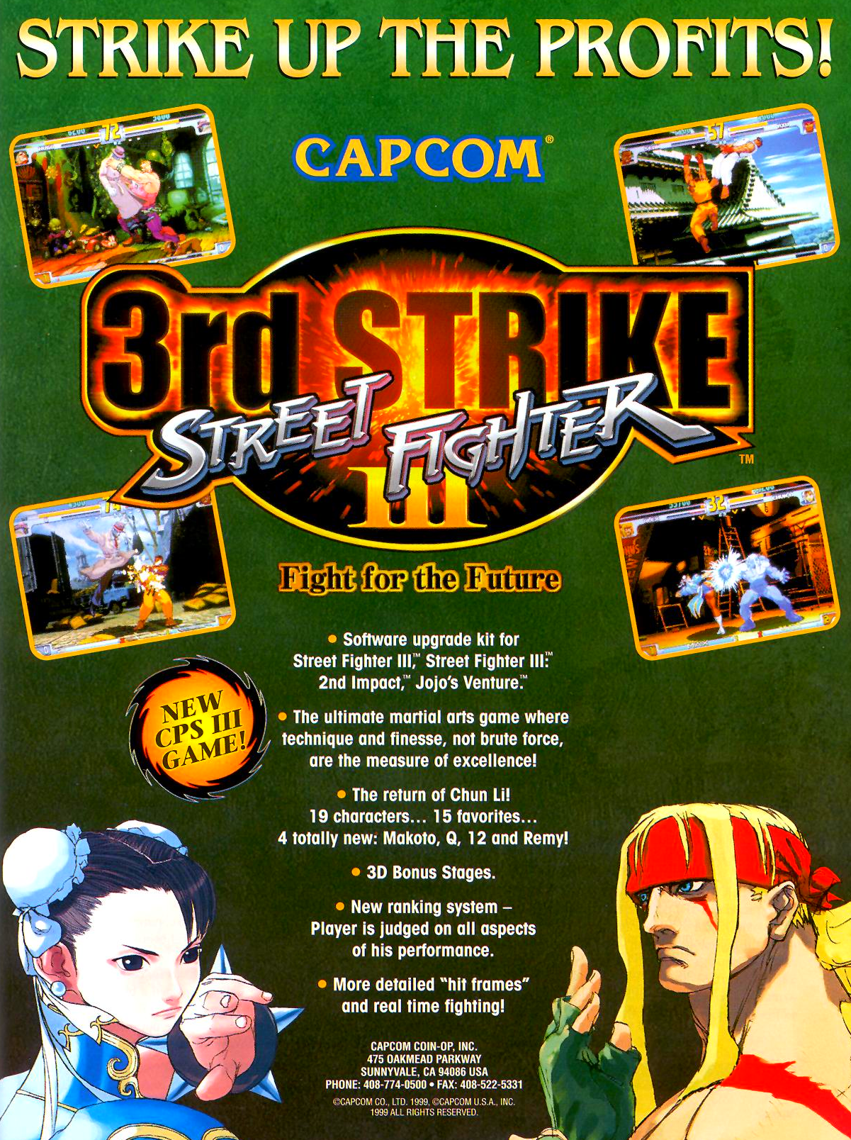 Street Fighter III : 3rd Strike - Fight for the Future — Box back