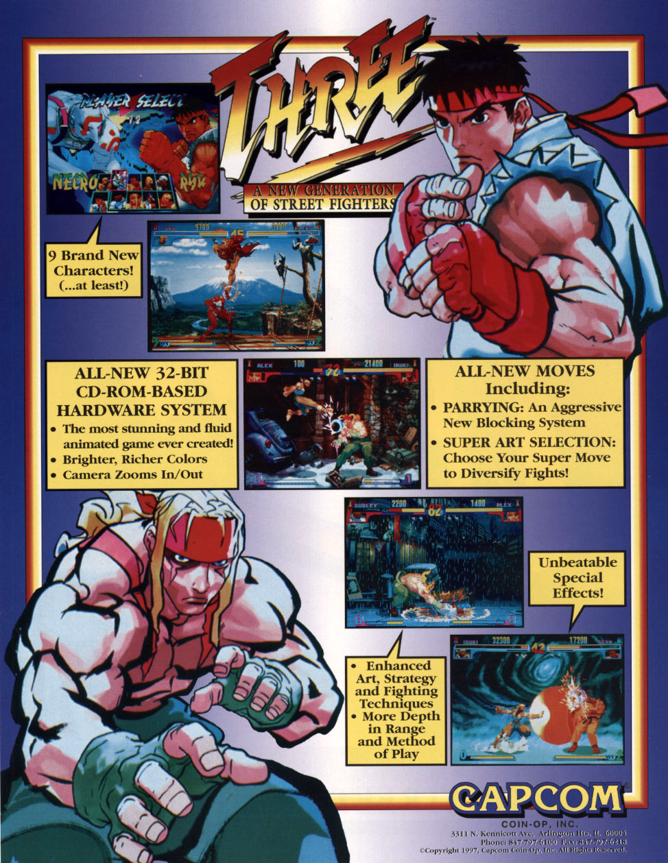 Street Fighter III : New Generation — Box back