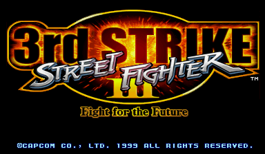 Street Fighter III : 3rd Strike - Fight for the Future — Title screen