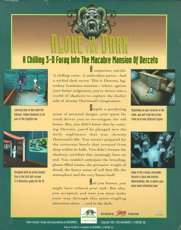Alone in the Dark — Box back