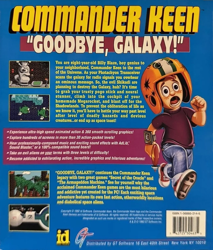 Commander Keen 5 : The Armageddon Machine — Box back